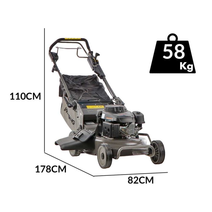 Weibang WB537SCV3B vetävä ruohonleikkuri, 196 cm³, 53 cm, 4-in-1