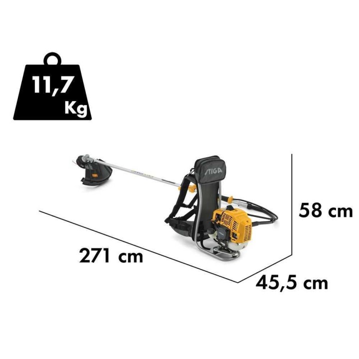 Stiga BC 555 R -reppuraivaussaha, 51,7 cm³, 2,1 HP, 45 cm