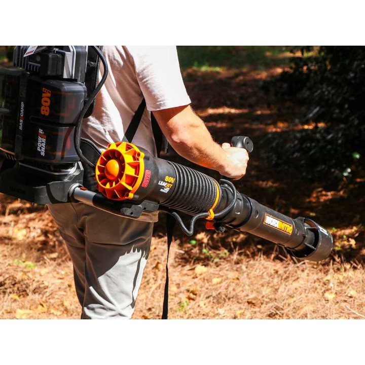 Worx WG572E akkureppupuhallin, 80 V, 4 × 20 V 4 Ah