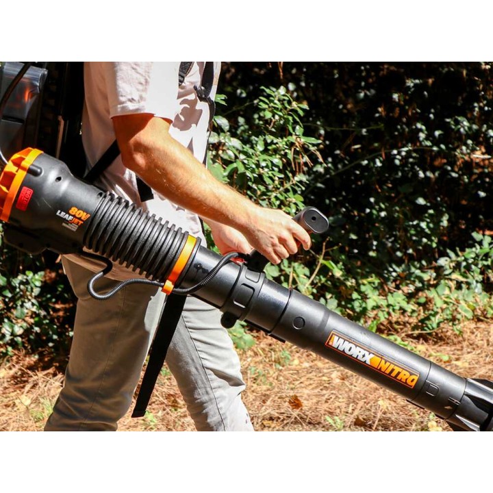 Worx WG572E akkureppupuhallin, 80 V, 4 × 20 V 4 Ah