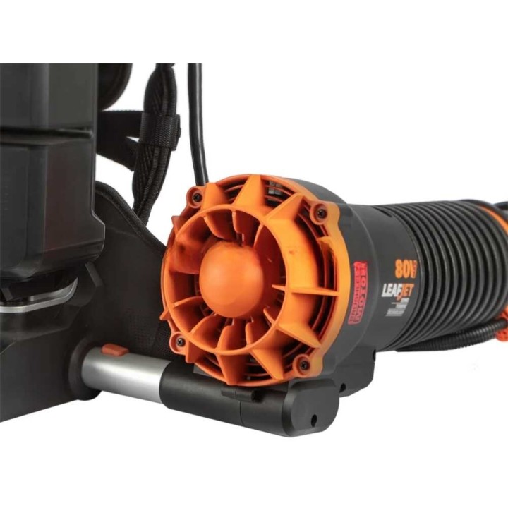 Worx WG572E akkureppupuhallin, 80 V, 4 × 20 V 4 Ah