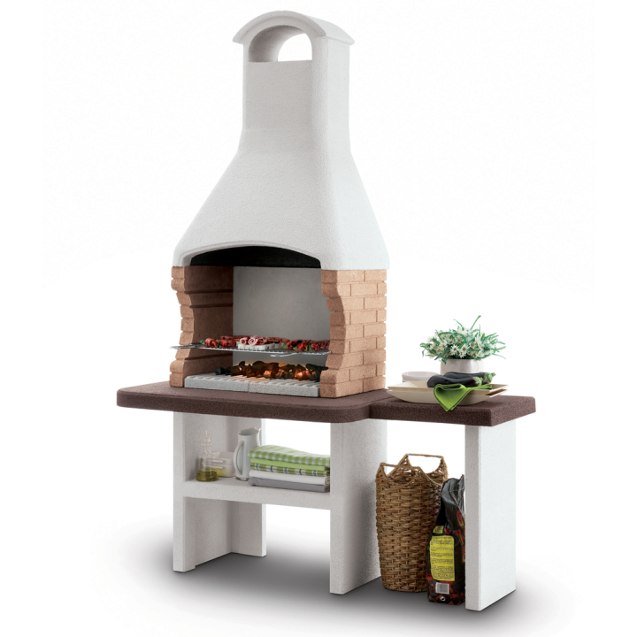 Palazzetti Jesolo 2 muurattu puu ja hiiligrilli 68 40 cm betoni