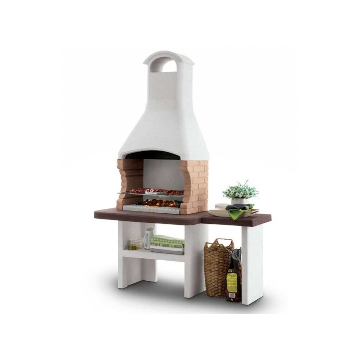 Palazzetti Jesolo 2 muurattu puu- ja hiiligrilli, 68 × 40 cm, betoni