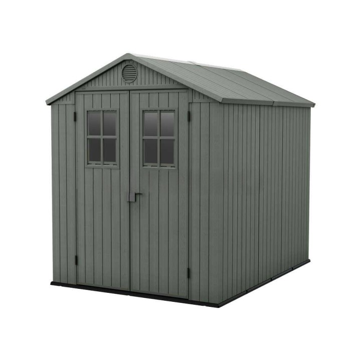 Keter Darwin 6x8 puutarhavaja, vihreä, 190 × 244 × 221 cm, 2 ikkunaa