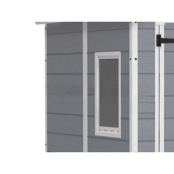 Keter Manor 6x5 puutarhavaja, harmaa, 185 × 152 × 226