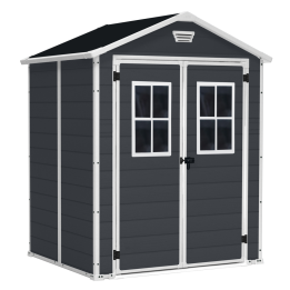 Keter Manor 6x5 puutarhavaja 185 152 226 cm musta