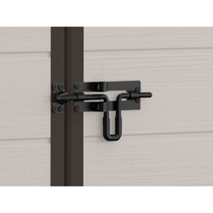Keter Manor 4x3 beige puutarhavaja työkaluille, 129 × 103 × 196 cm