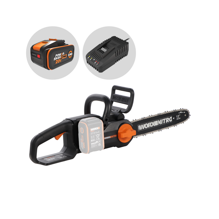 Worx WG350E Nitro akkuketjusaha 30 cm 20 V 4 Ah