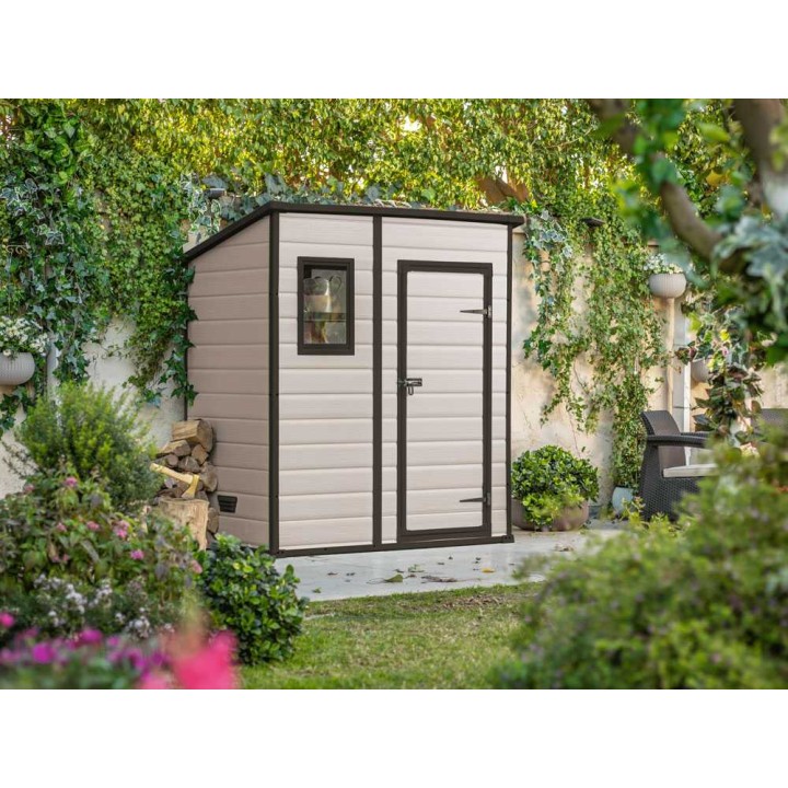 Keter Manor Pent puutarhavaja, beige, 183,5 × 111 × 200,5 cm