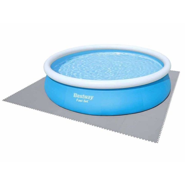 Bestway uima-altaan alusta 9 paneelia, 78 × 78 cm, harmaa
