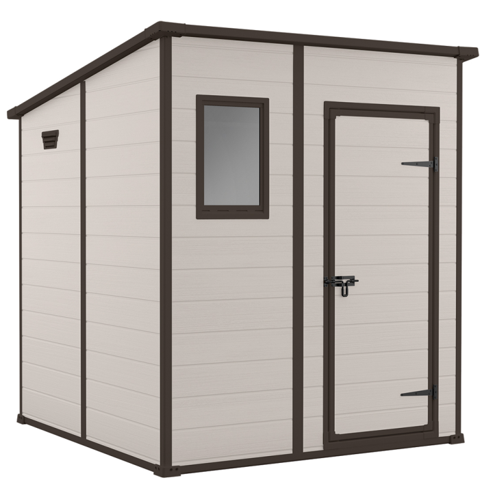 Keter Manor Pent puutarhavaja 183 5 185 200 cm PVC beige