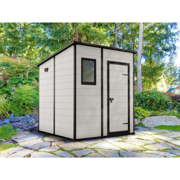 Keter Manor Pent puutarhavaja, 183,5 × 185 × 200 cm, PVC, beige