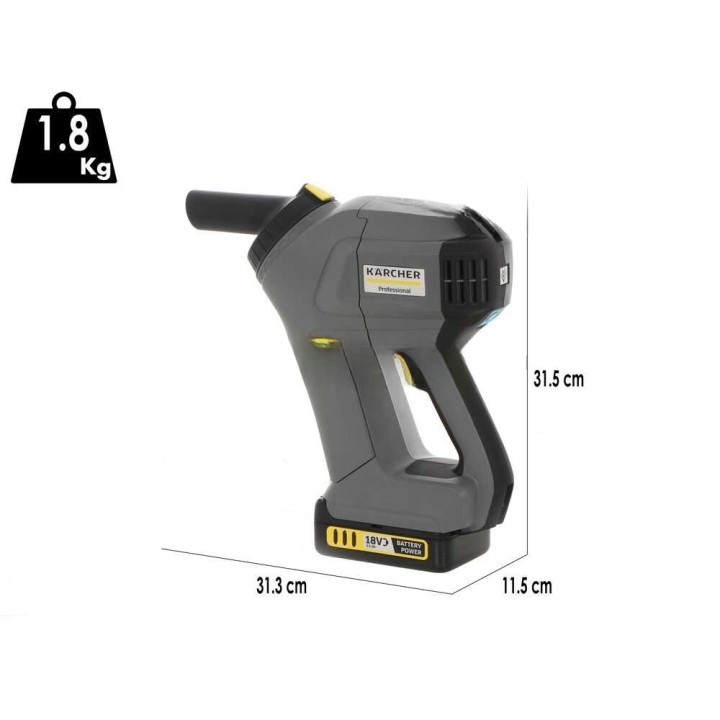 Karcher Pro HV 1/1 Bp FS akkuimuri, 18 V, 0,9 l, ilman akkua ja laturia