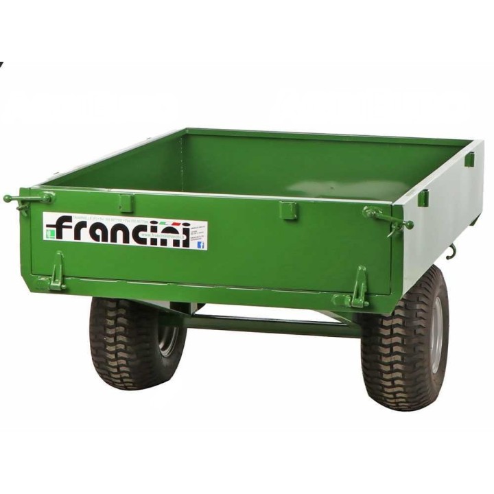 Francini FQ6 kuljetustraileri traktorimönkijälle, 600 kg, 150 × 110 × 25 cm