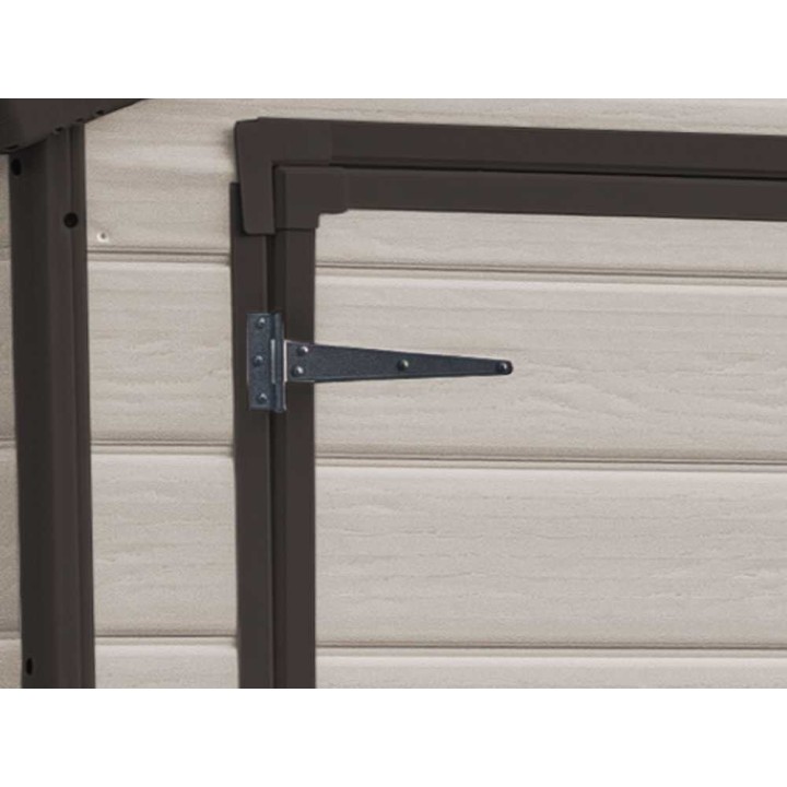 Keter Manor 6x5 beige puutarhavaja, PVC, 185 × 152 × 226 cm