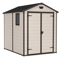 Keter Manor 6x8 beige puutarhavaja PVC 185 236 227 cm