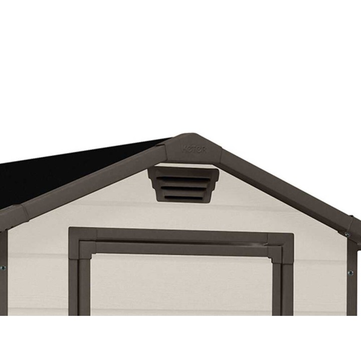 Keter Manor 6x8 beige puutarhavaja, PVC, 185 × 236 × 227 cm