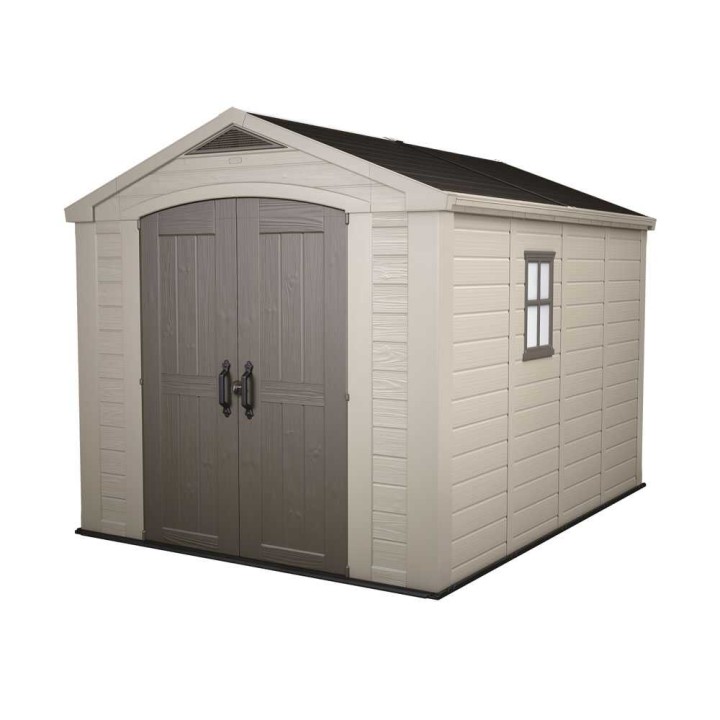 Keter Factor 8x11 beige puutarhavaja, PVC, 256,5 × 331,5 × 243 cm