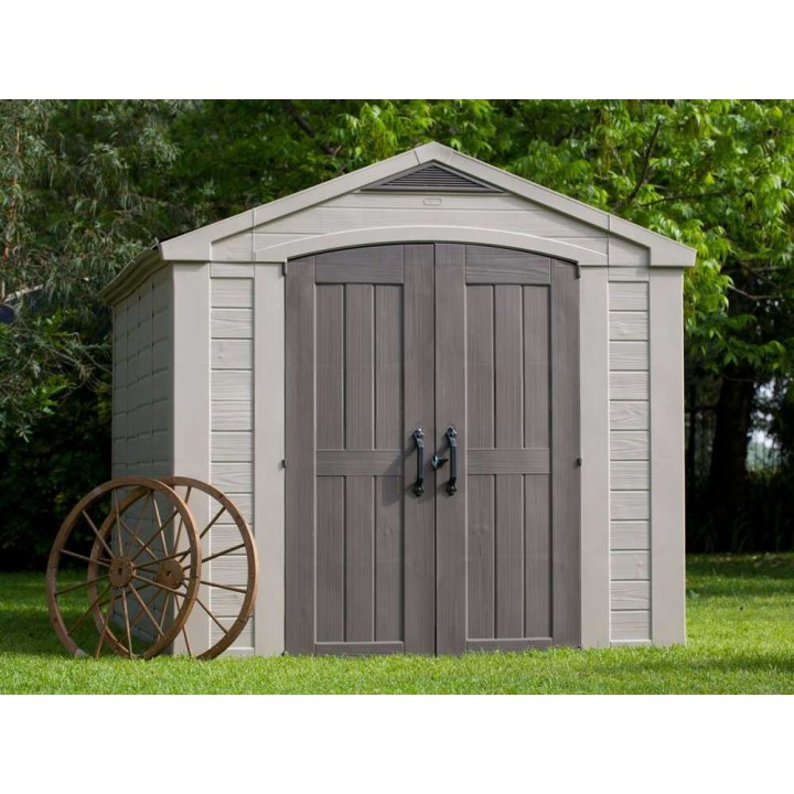 Keter Factor 8x11 beige puutarhavaja, PVC, 256,5 × 331,5 × 243 cm