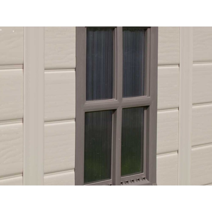 Keter Factor 8x11 beige puutarhavaja, PVC, 256,5 × 331,5 × 243 cm
