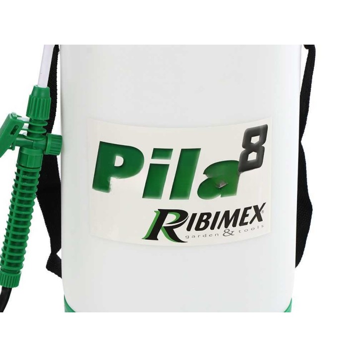 Ribimex PILA 8 akkukäyttöinen reppuruisku, 8 l, 12 V, 4 Ah, 5 bar