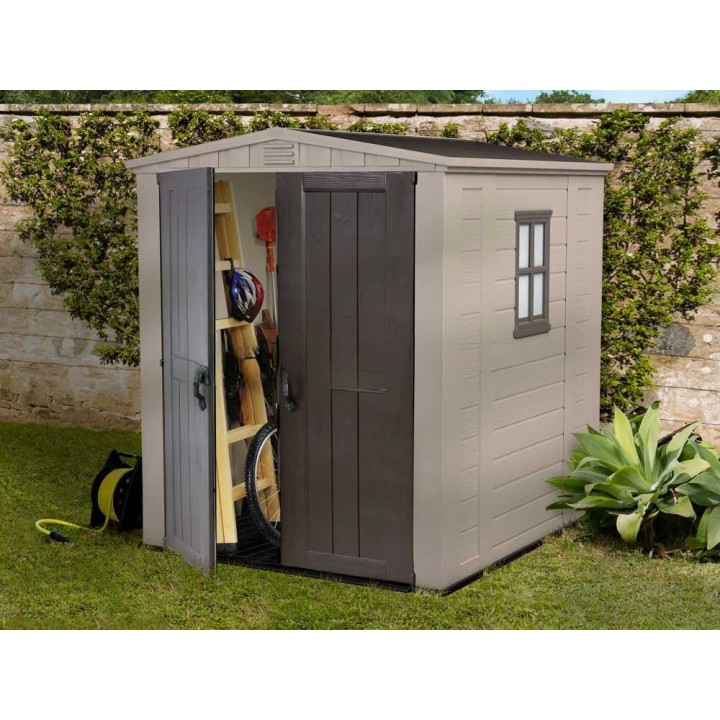 Keter Factor 6x6 beige puutarhavaja, 178 × 195,5 × 208 cm