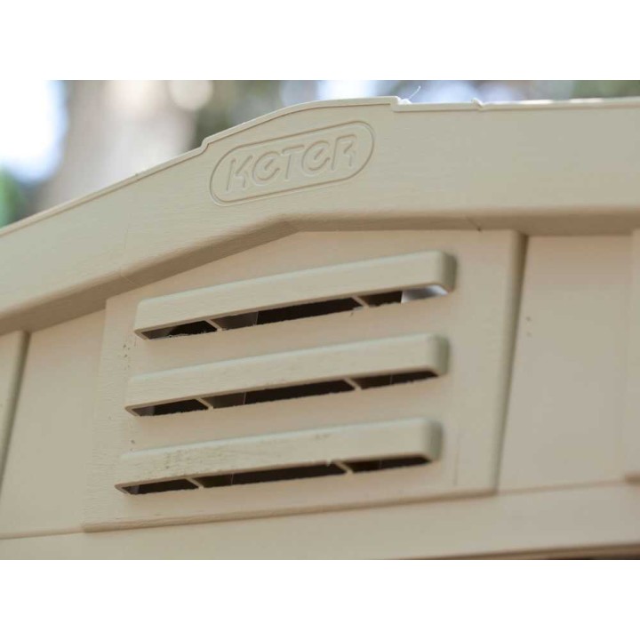 Keter Factor 6x6 beige puutarhavaja, 178 × 195,5 × 208 cm