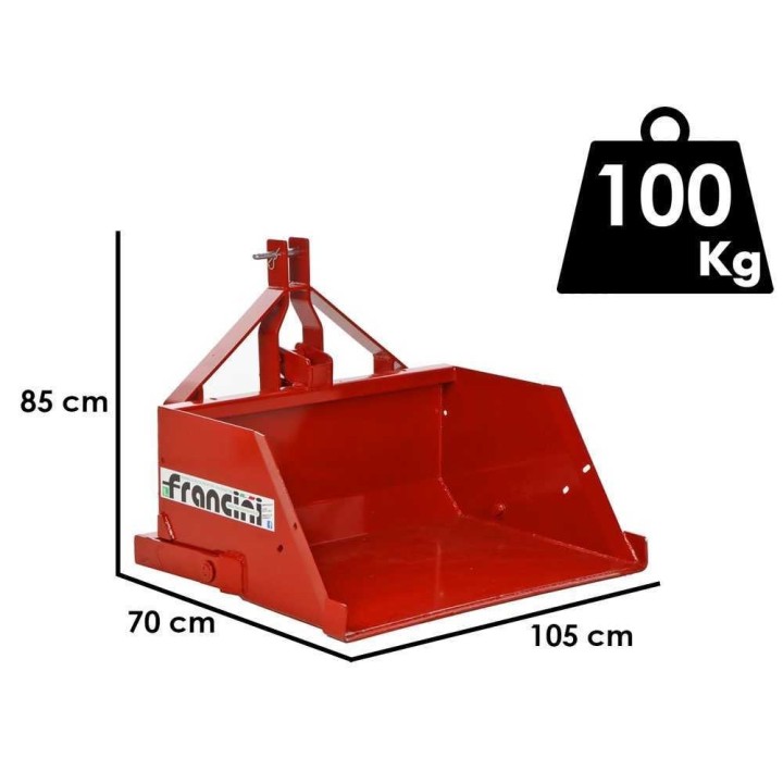Francini PR 100 hydraulinen takakauha traktoriin, 100 cm, 400 kg