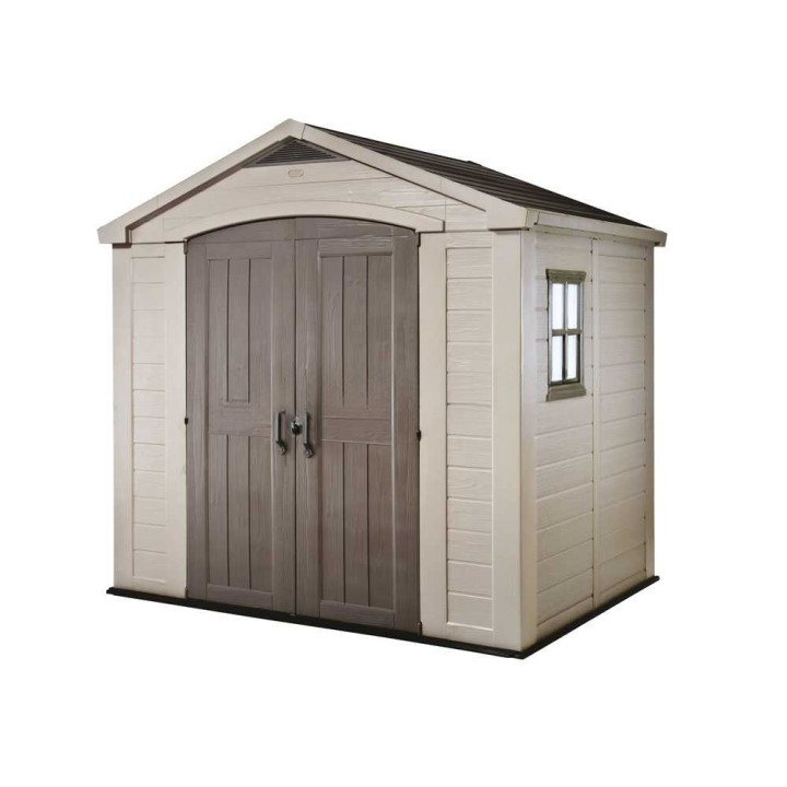 Keter Factor 8x6 beige puutarhavaja, 256,5 × 182 × 243 cm