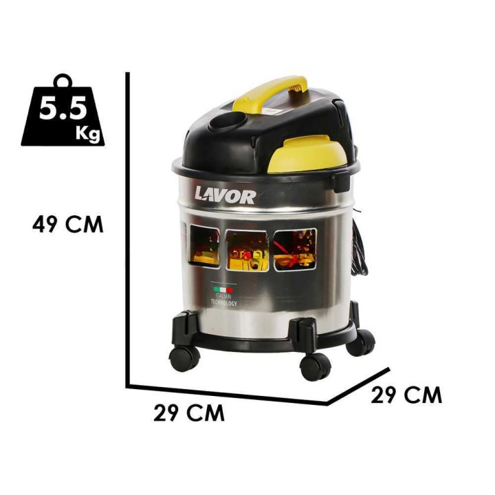 Lavor VAC 20 S märkä-kuivaimuri ja puhallin, 1 200 W, 20 l