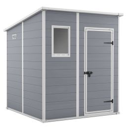 Keter Manor Pent 6x6 harmaa puutarhavaja PVC 183 5 185 200 cm