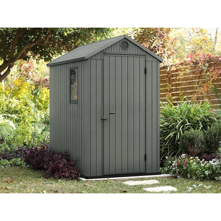 Keter Darwin 4x6 vihreä puutarhavaja, 125,8 × 184,5 × 205,1 cm