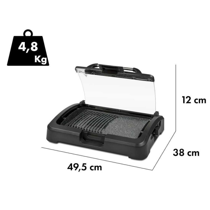 G3 Ferrari Gratella XL sähkögrilli, 2 200 W, tarttumaton paistolevy 39 × 29 cm