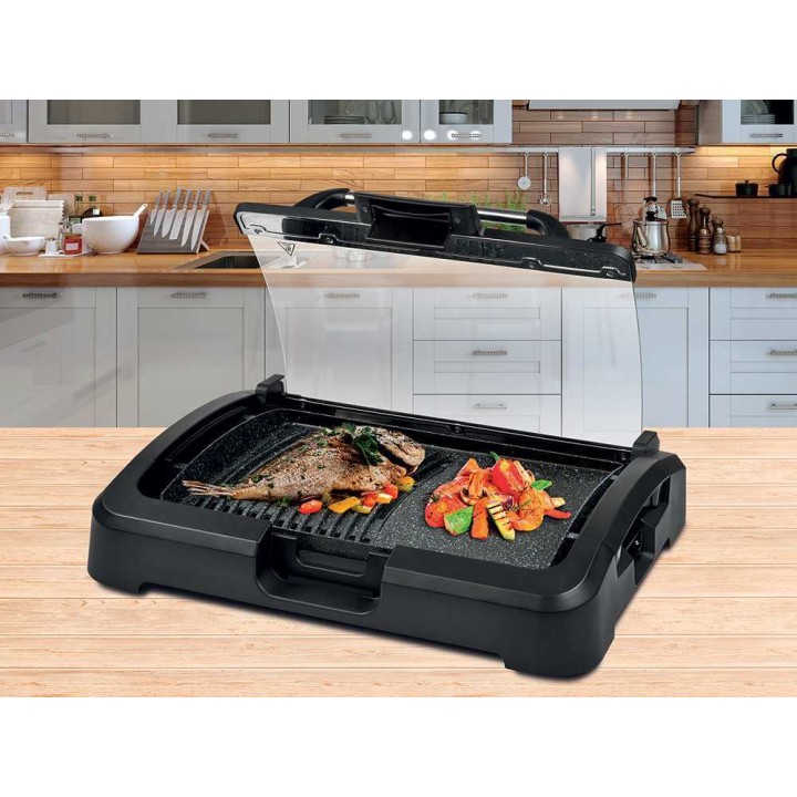 G3 Ferrari Gratella XL sähkögrilli, 2 200 W, tarttumaton paistolevy 39 × 29 cm
