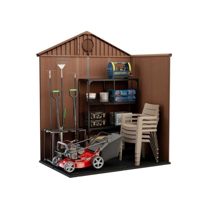 Keter Darwin 6x4 puutarhavaja, ruskea, 190 × 122 × 221 cm