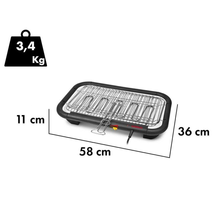 G3 Ferrari Galactic Grill sähkögrilli, 2 300 W, 50 × 28 cm, ruostumaton teräs