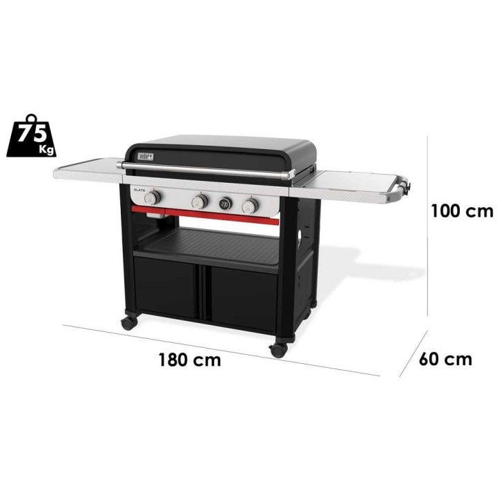 Weber Premium Slate GPD parilagrilli, kaasu, 76 cm, 10,6 kW
