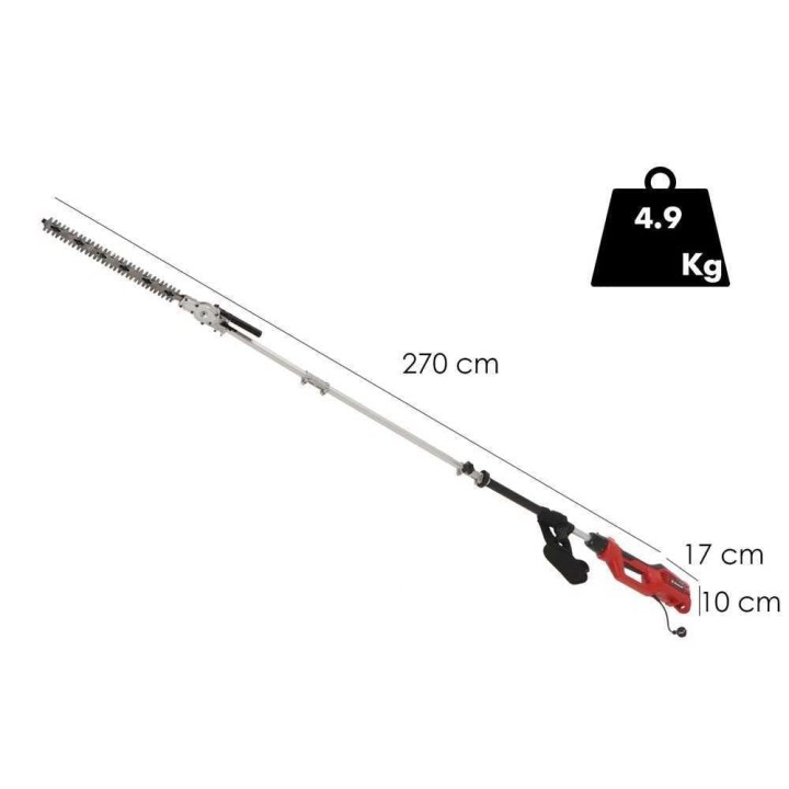 Einhell GC-HH 9046 teleskooppipensasleikkuri, 900 W, 44 cm, 260 cm