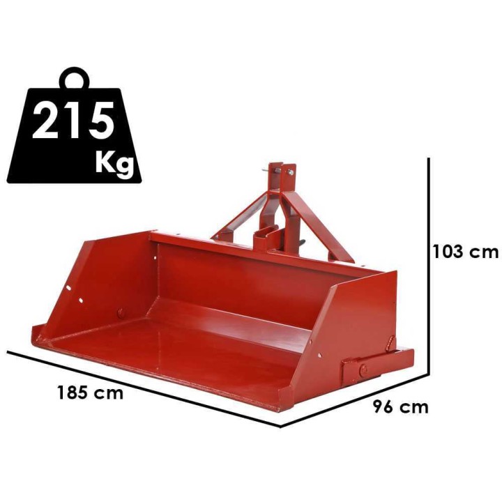 Francini PR 180 hydraulinen takakauha traktoriin, 180 cm, 700 kg
