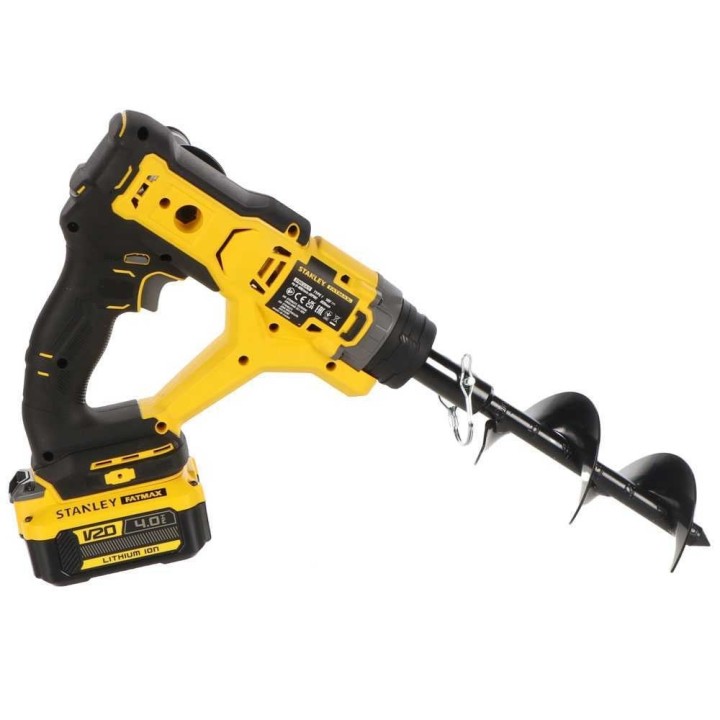 Stanley Fatmax SFMCGA75 akkumaapora, 20 V, 4 Ah, porakärki 76 × 155 mm