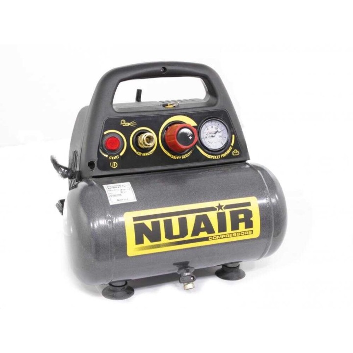 Nuair New Vento 200/8/6 öljytön sähkökompressori, 1,5 HP, 8 bar, 6 l