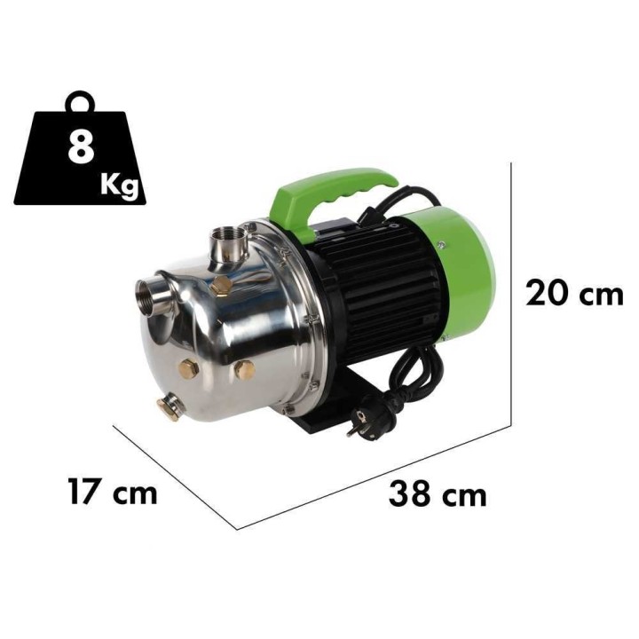 Ribimex PRGJET101I Jet Inox itseimevä puutarhapumppu, 970 W, 2 700 l/h