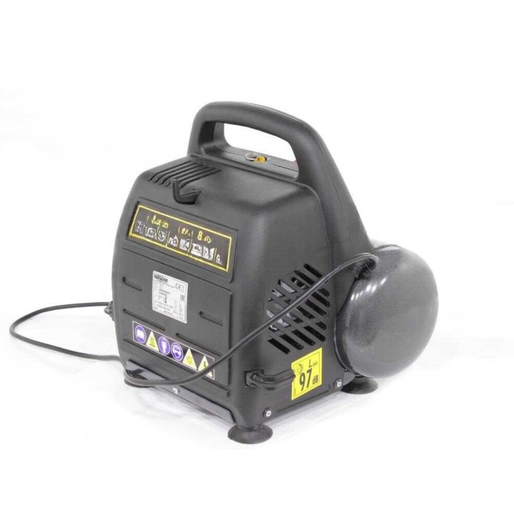 Nuair New Vento 200/8/6 öljytön sähkökompressori, 1,5 HP, 8 bar, 6 l