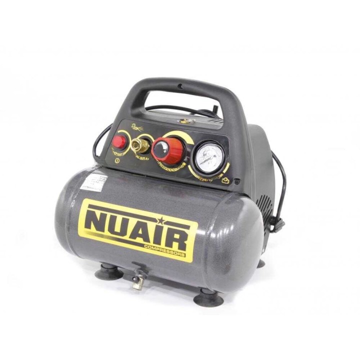 Nuair New Vento 200/8/6 öljytön sähkökompressori, 1,5 HP, 8 bar, 6 l
