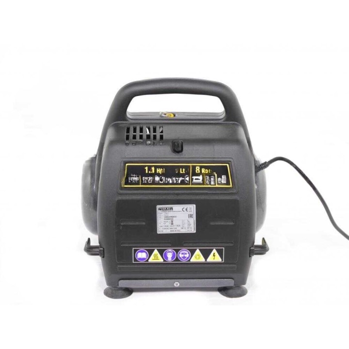 Nuair New Vento 200/8/6 öljytön sähkökompressori, 1,5 HP, 8 bar, 6 l