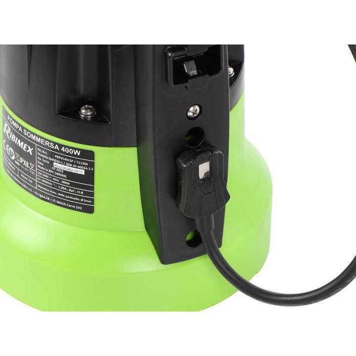 Ribimex PRPVC401SP uppopumppu kirkkaalle vedelle, 400 W, 7 000 l/h