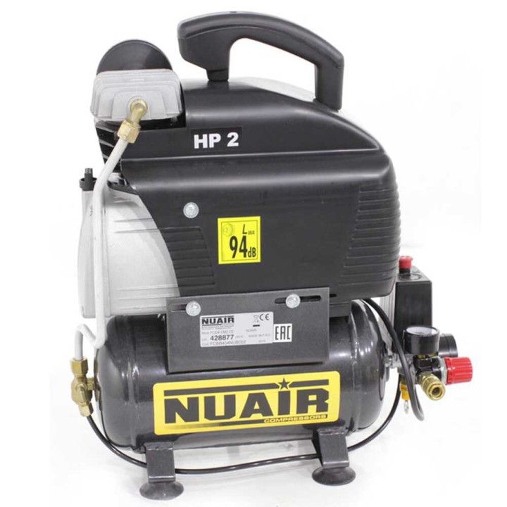 Nuair FC 2 6 kannettava paineilmakompressori 2 HP 6 l 230 V