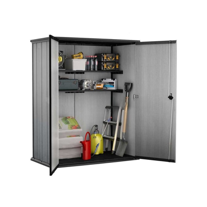 Keter High Store+ puutarhakaappi työkaluille, 1 400 l, 140 × 73,6 × 170,4 cm