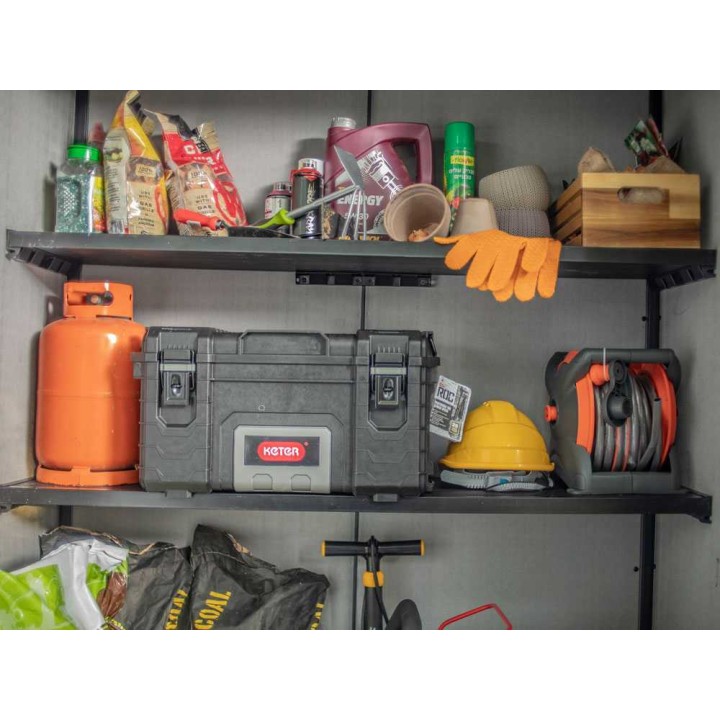 Keter High Store+ puutarhakaappi työkaluille, 1 400 l, 140 × 73,6 × 170,4 cm