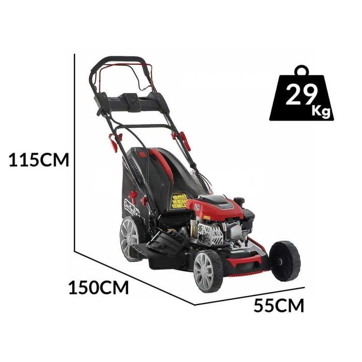 GeoTech S51-170 BMSGW ES -ruohonleikkuri, 6 HP, 51 cm, sähkökäynnistys